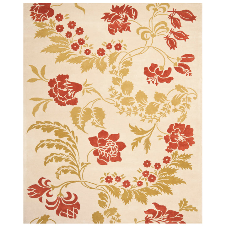 SAFAVIEH Capri CPR340A Handmade Beige / Rust Rug Image 1