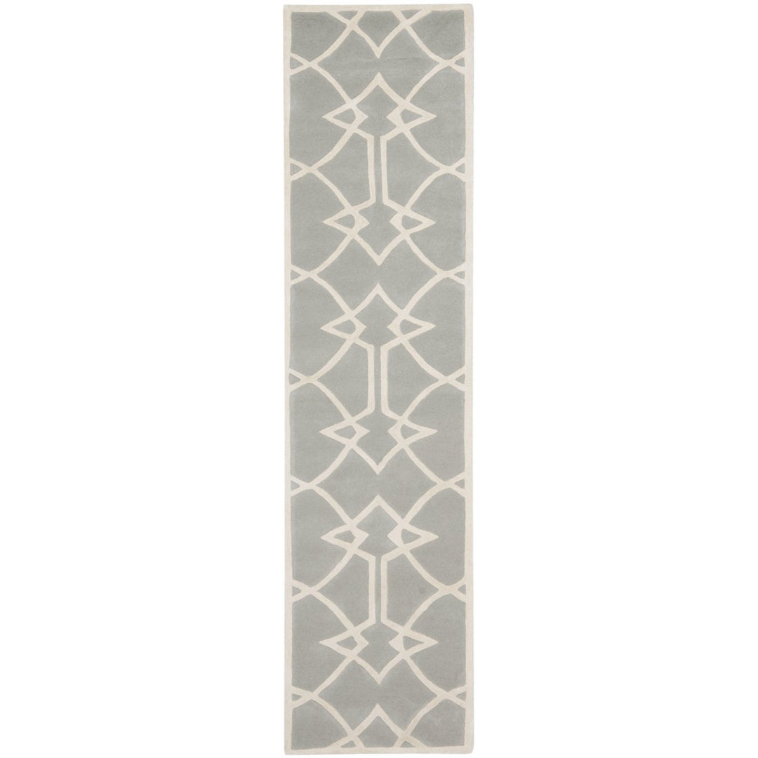 SAFAVIEH Capri CPR343A Handmade Grey / Ivory Rug Image 1