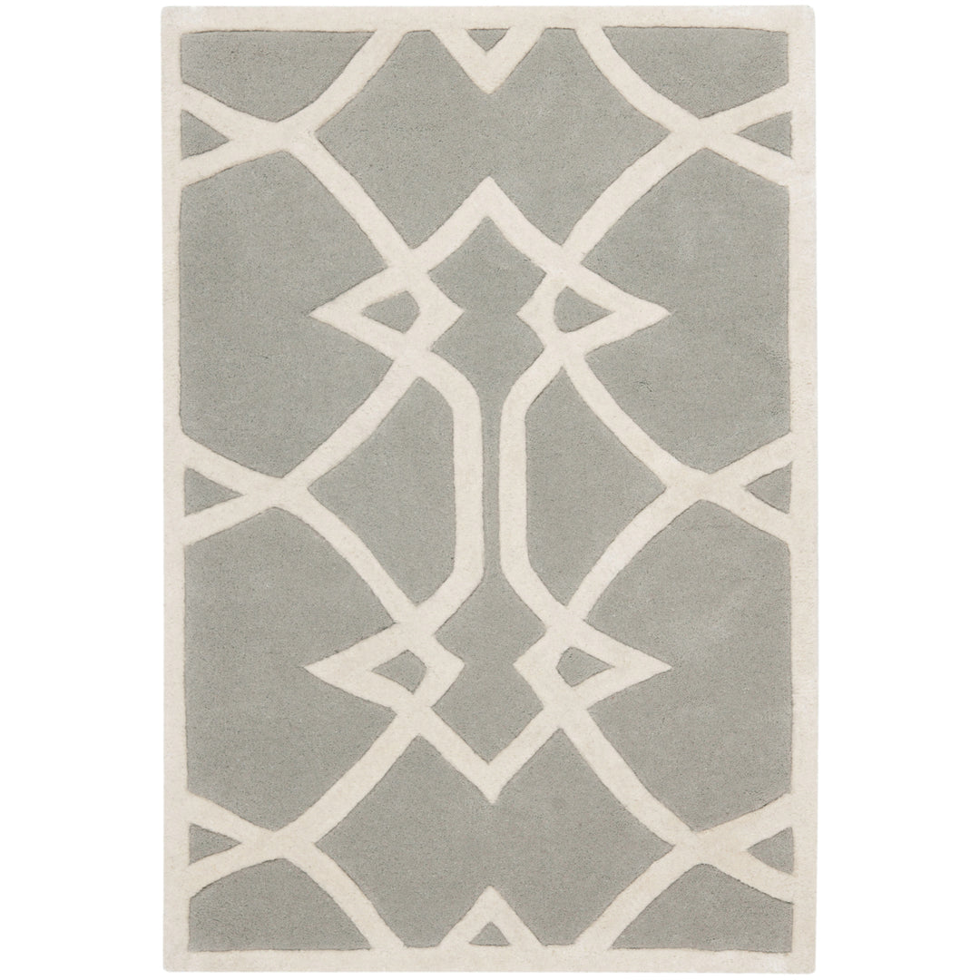 SAFAVIEH Capri CPR343A Handmade Grey / Ivory Rug Image 9