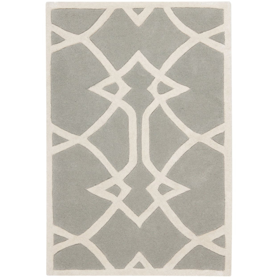 SAFAVIEH Capri CPR343A Handmade Grey / Ivory Rug Image 1