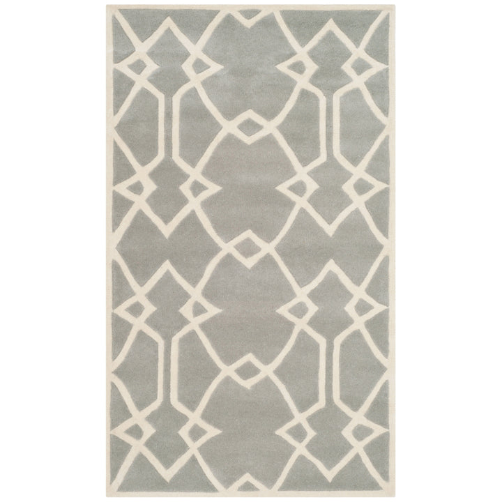 SAFAVIEH Capri CPR343A Handmade Grey / Ivory Rug Image 10