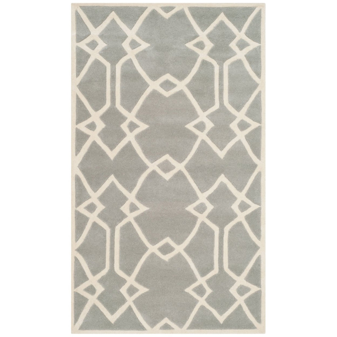 SAFAVIEH Capri CPR343A Handmade Grey / Ivory Rug Image 1