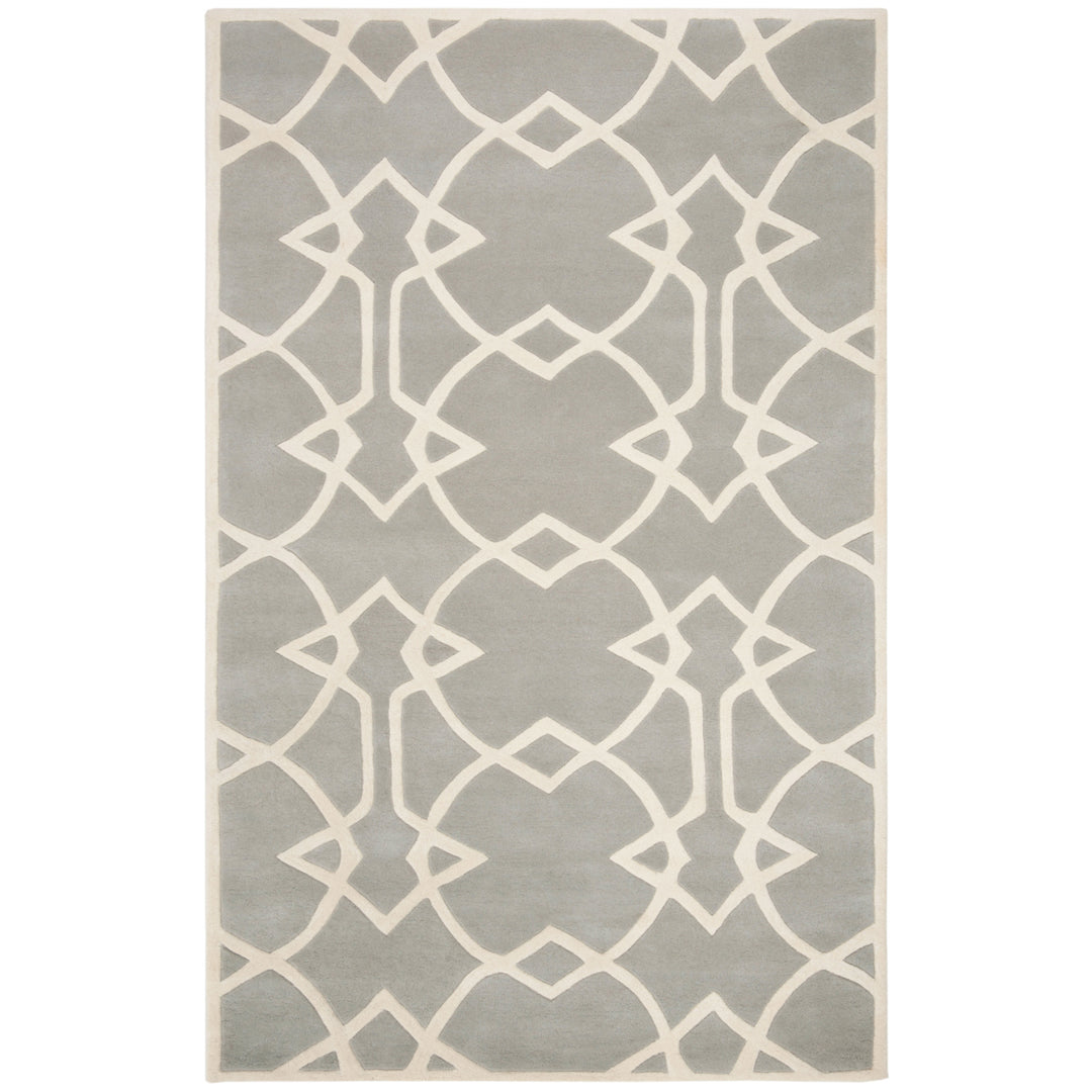 SAFAVIEH Capri CPR343A Handmade Grey / Ivory Rug Image 11