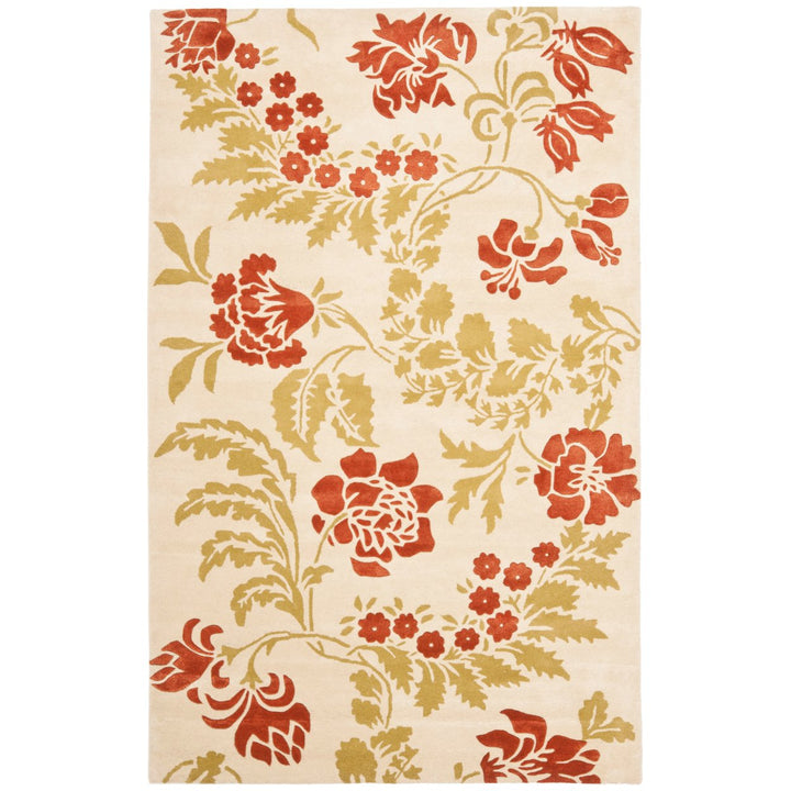 SAFAVIEH Capri CPR340A Handmade Beige / Rust Rug Image 9