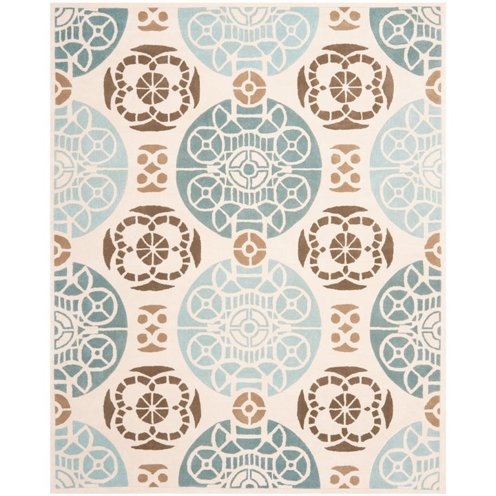 SAFAVIEH Capri CPR353A Handmade Beige / Blue Rug Image 1