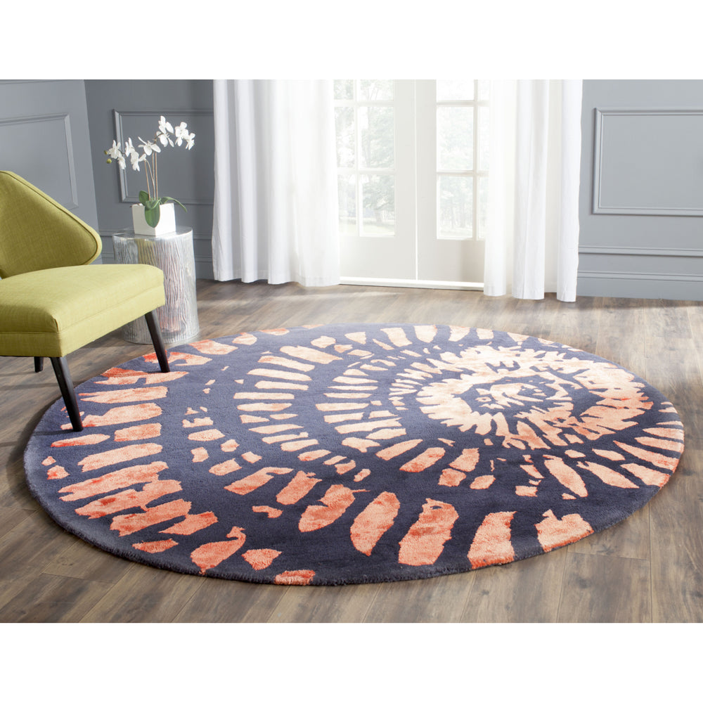 SAFAVIEH Capri CPR411B Handmade Steel / Blue Rug Image 2