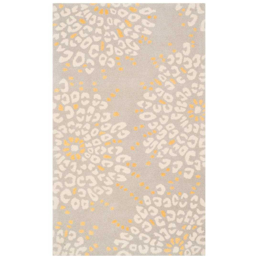 SAFAVIEH Capri CPR355A Handmade Grey / Ivory Rug Image 6