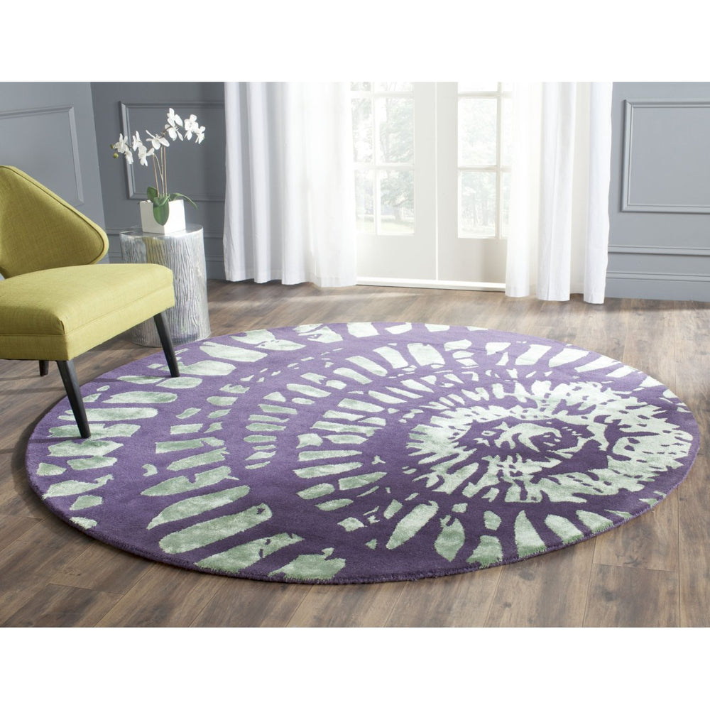 SAFAVIEH Capri CPR411C Handmade Lavender / Sage Rug Image 2