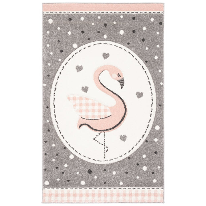 SAFAVIEH Carousel Kids Collection CRK154P Pink/Ivory Rug Image 1