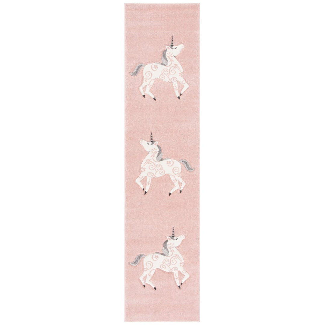 SAFAVIEH Carousel Kids Collection CRK163P Pink/Ivory Rug Image 1