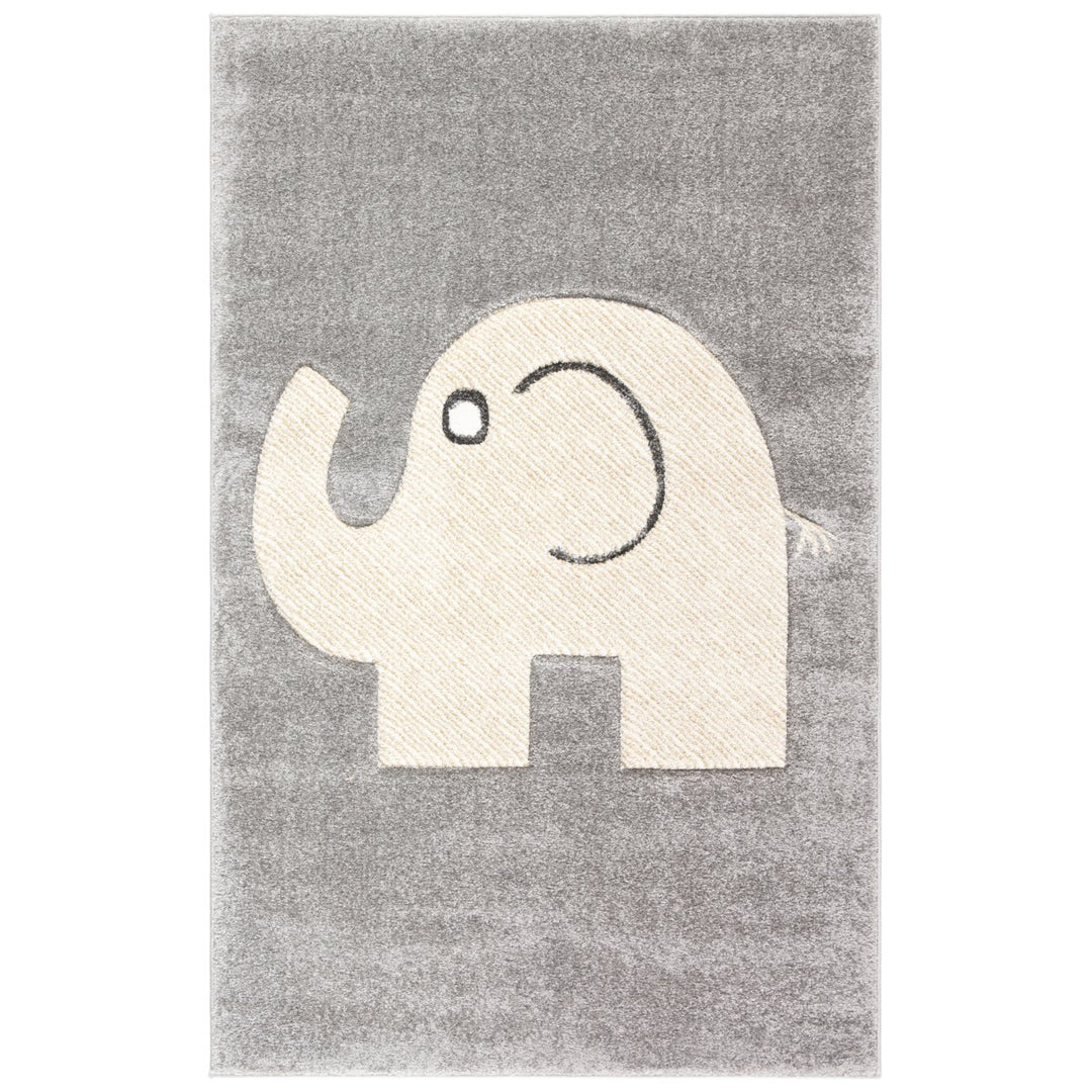 SAFAVIEH Carousel Kids Collection CRK165B Grey/Ivory Rug Image 1