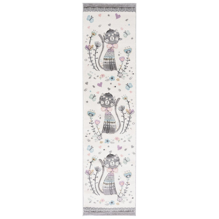 SAFAVIEH Carousel Kids Collection CRK187A Ivory/Pink Rug Image 1