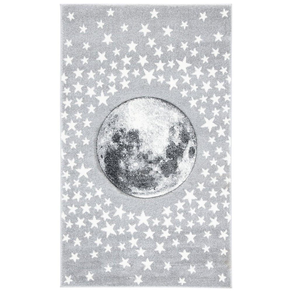 SAFAVIEH Carousel Kids CRK135F Light Grey / White Rug Image 2