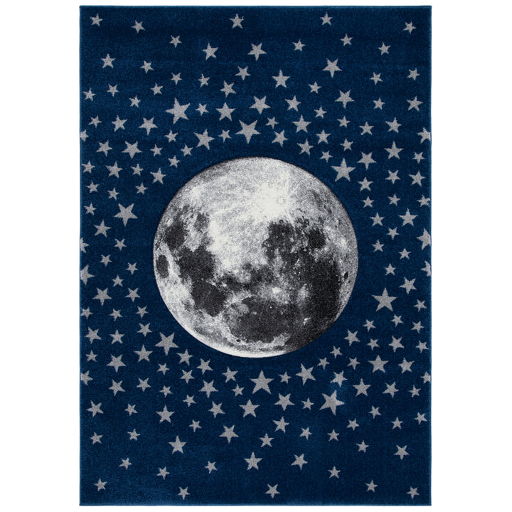 SAFAVIEH Carousel Kids Collection CRK135N Navy / Grey Rug Image 1