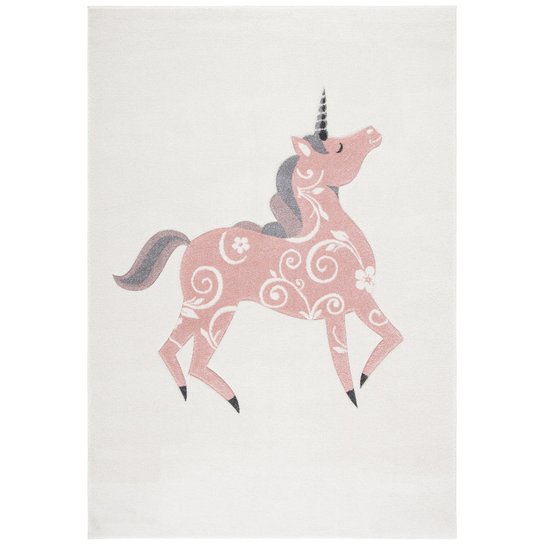 SAFAVIEH Carousel Kids Collection CRK163A Ivory/Pink Rug Image 2