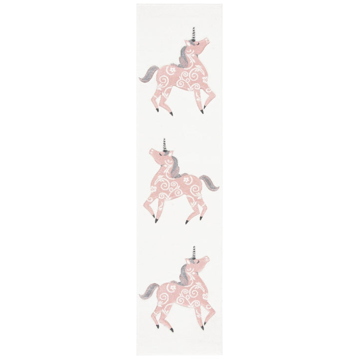 SAFAVIEH Carousel Kids Collection CRK163A Ivory/Pink Rug Image 3