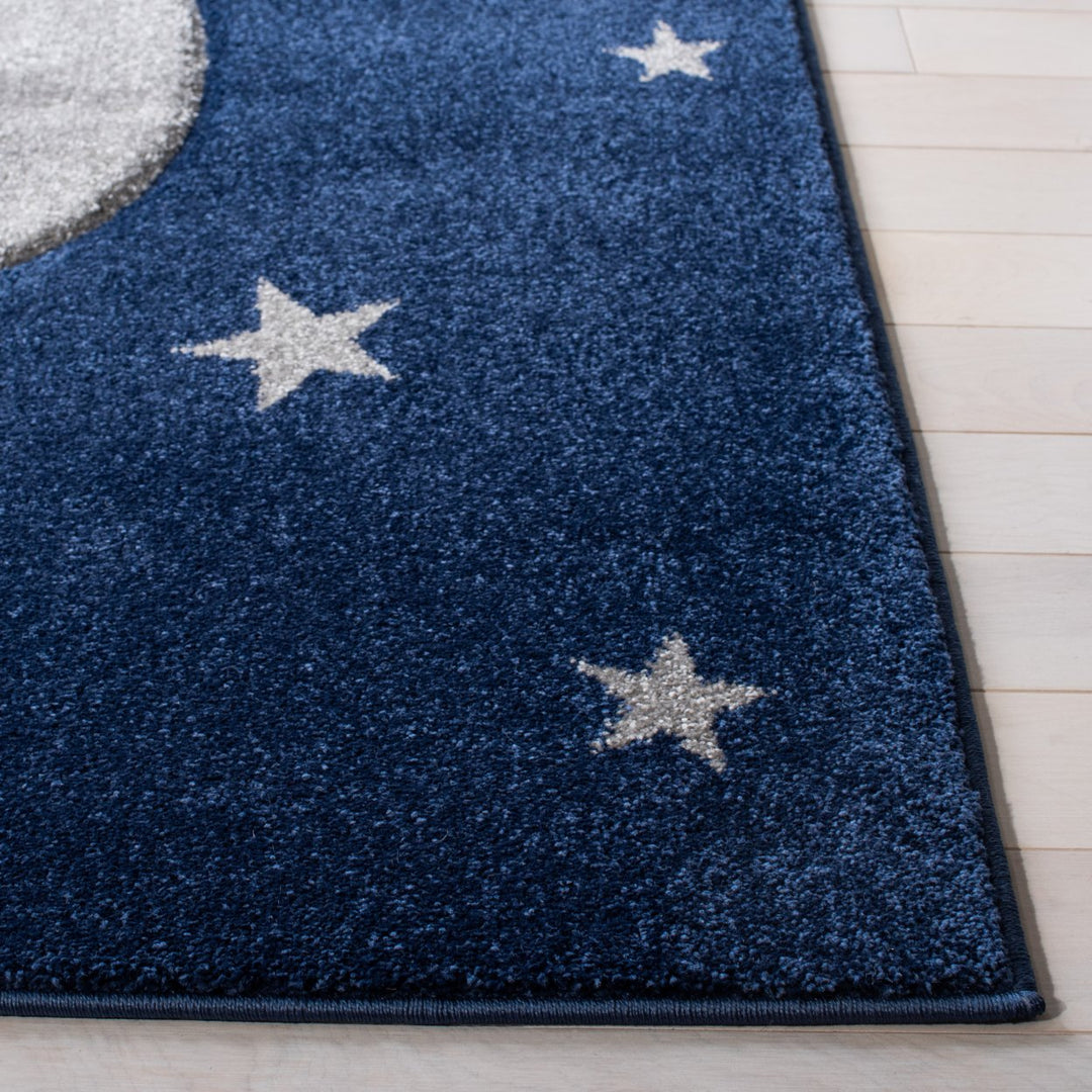 SAFAVIEH Carousel Kids Collection CRK195N Navy / Grey Rug Image 6