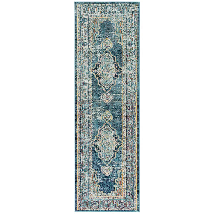 SAFAVIEH Crystal CRS500M Blue / Yellow Rug Image 1