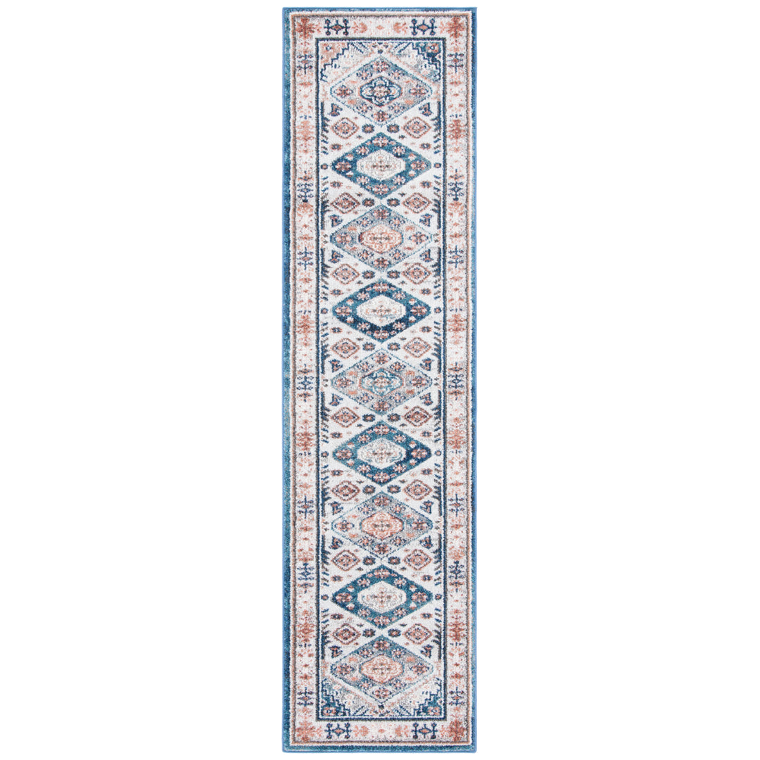 SAFAVIEH Crystal Collection CRS326A Ivory/Blue Rug Image 4