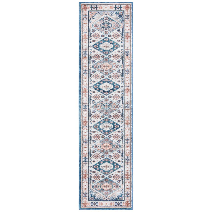 SAFAVIEH Crystal Collection CRS326A Ivory/Blue Rug Image 1