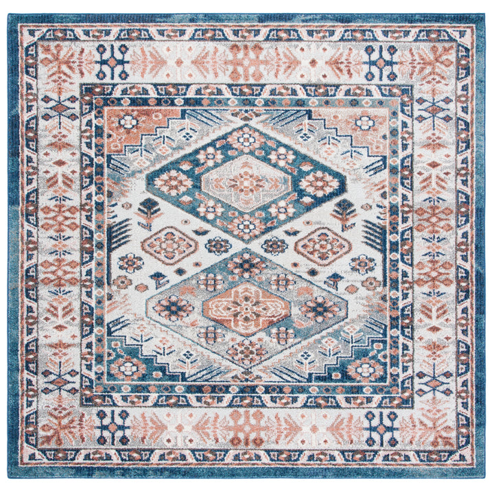 SAFAVIEH Crystal Collection CRS326A Ivory/Blue Rug Image 5