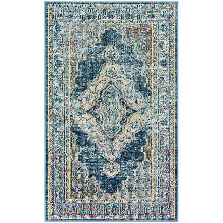 SAFAVIEH Crystal CRS500M Blue / Yellow Rug Image 1