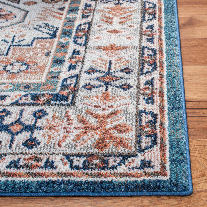 SAFAVIEH Crystal Collection CRS326A Ivory/Blue Rug Image 6