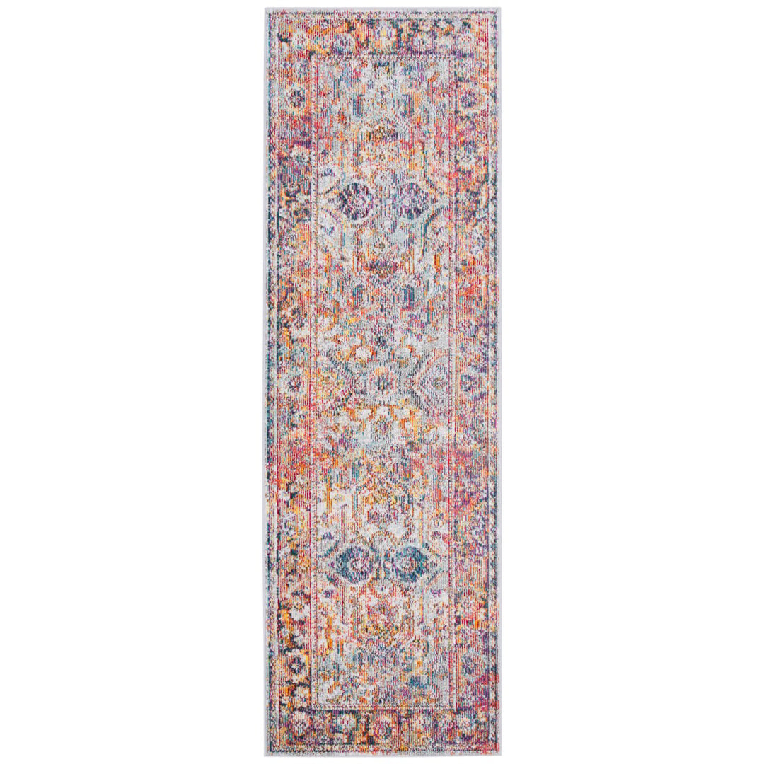 SAFAVIEH Crystal CRS504A Light Blue / Orange Rug Image 1