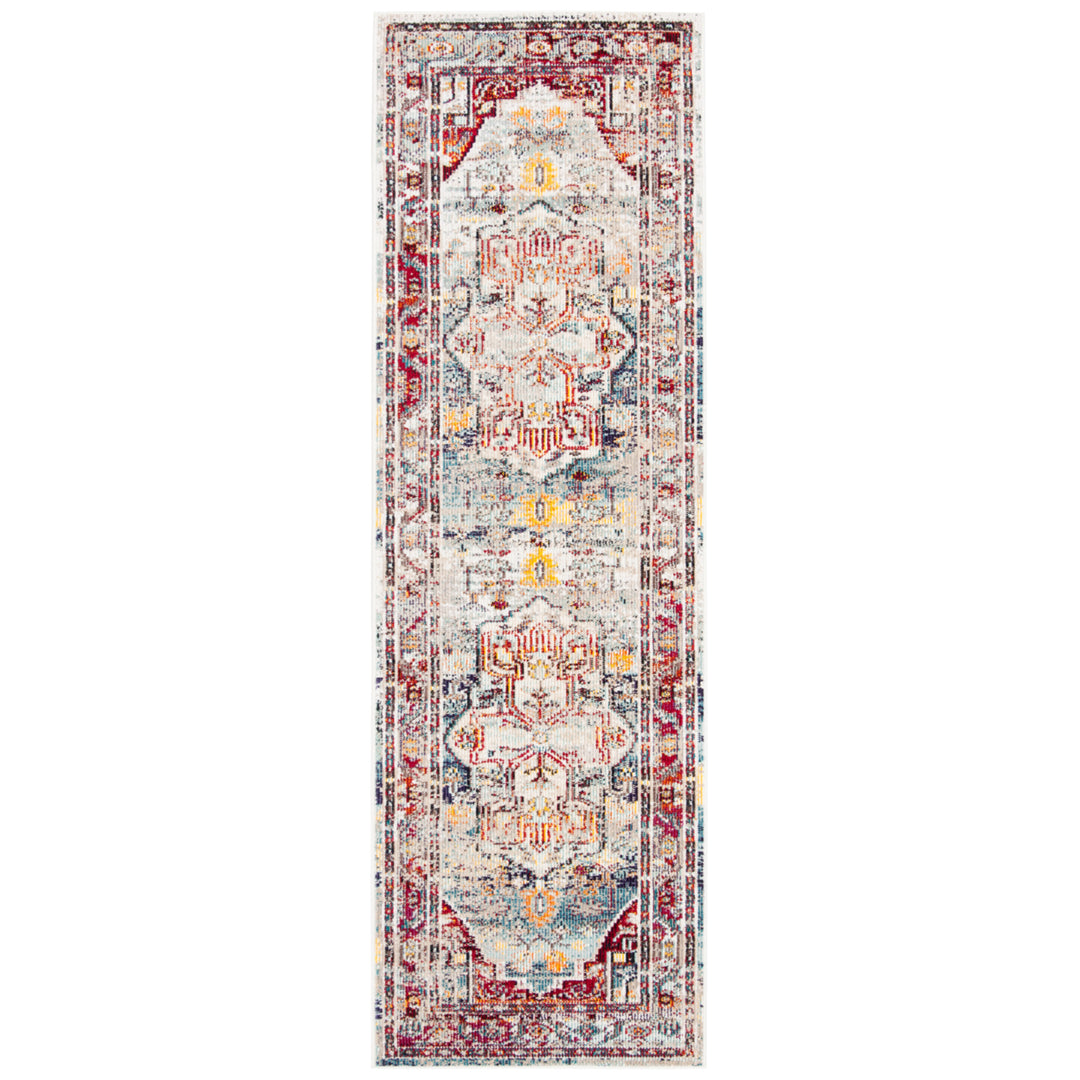 SAFAVIEH Crystal CRS503C Light Blue / Red Rug Image 5