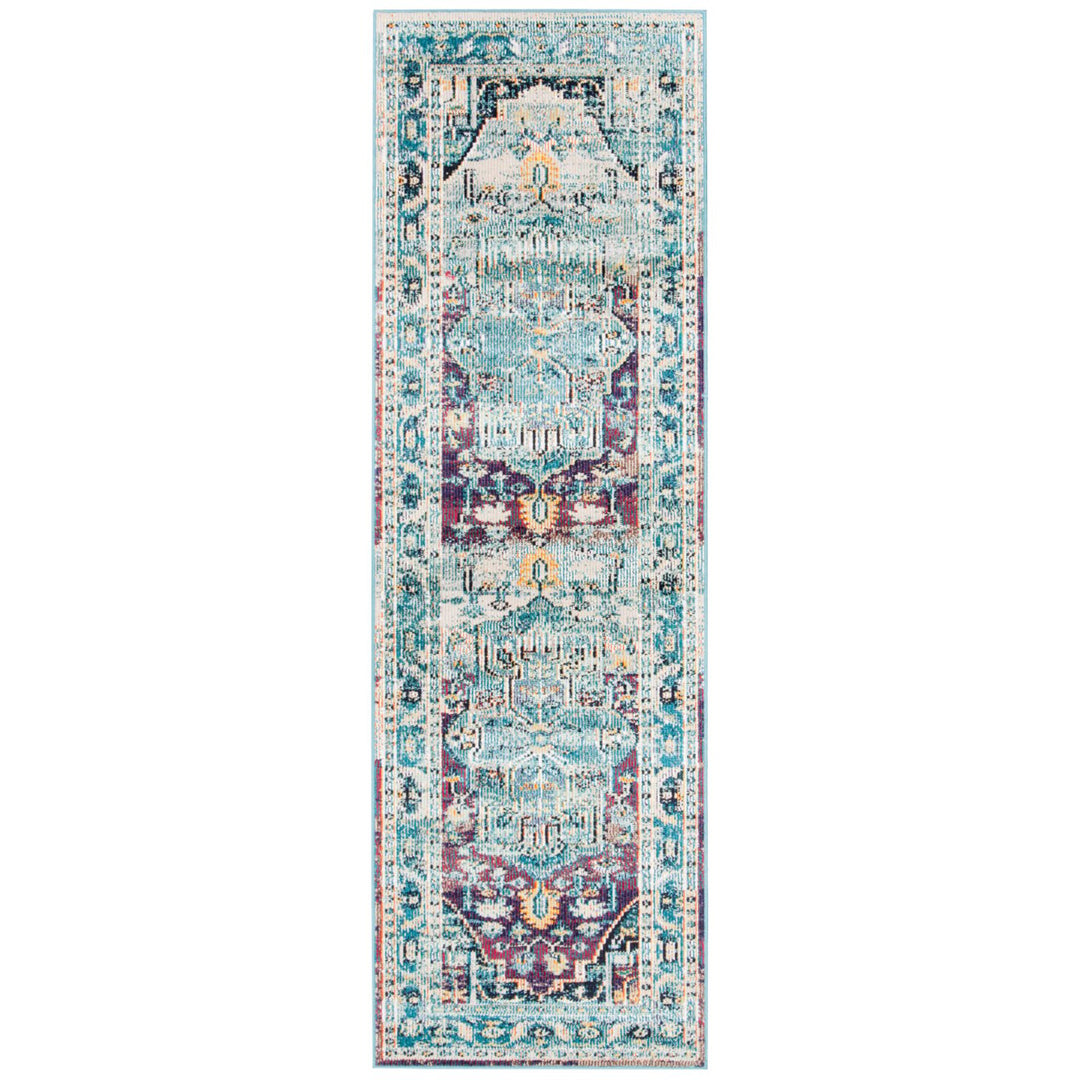 SAFAVIEH Crystal CRS503D Teal / Purple Rug Image 1