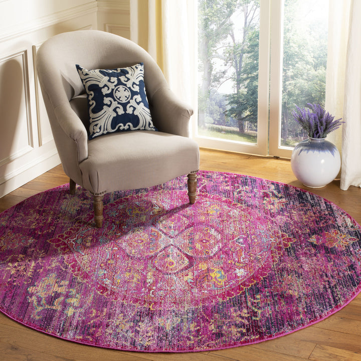 SAFAVIEH Crystal CRS512S Fuchsia / Purple Rug Image 2