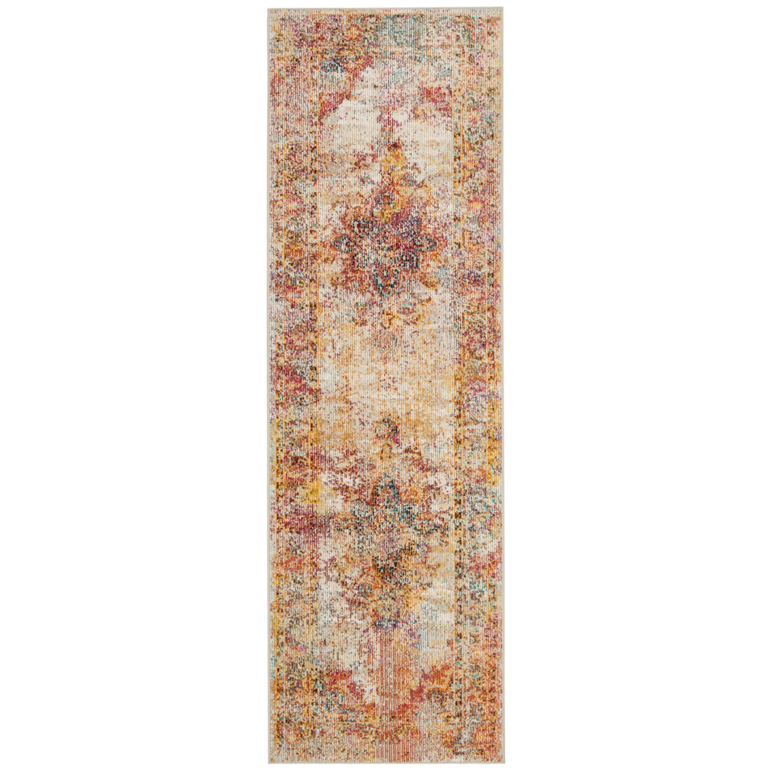 SAFAVIEH Crystal Collection CRS508V Cream/Rose Rug Image 5