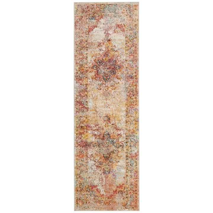 SAFAVIEH Crystal Collection CRS508V Cream/Rose Rug Image 1