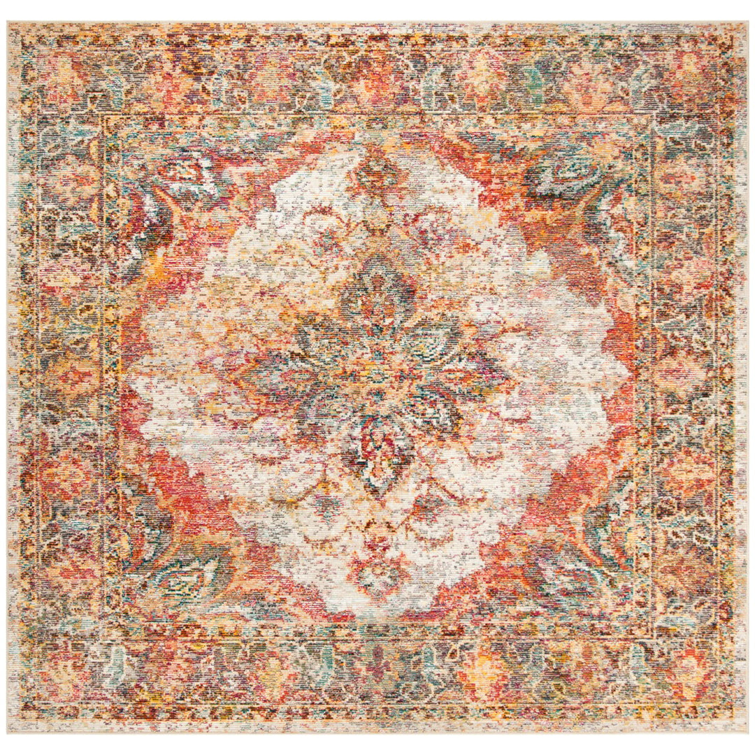 SAFAVIEH Crystal Collection CRS508V Cream/Rose Rug Image 6