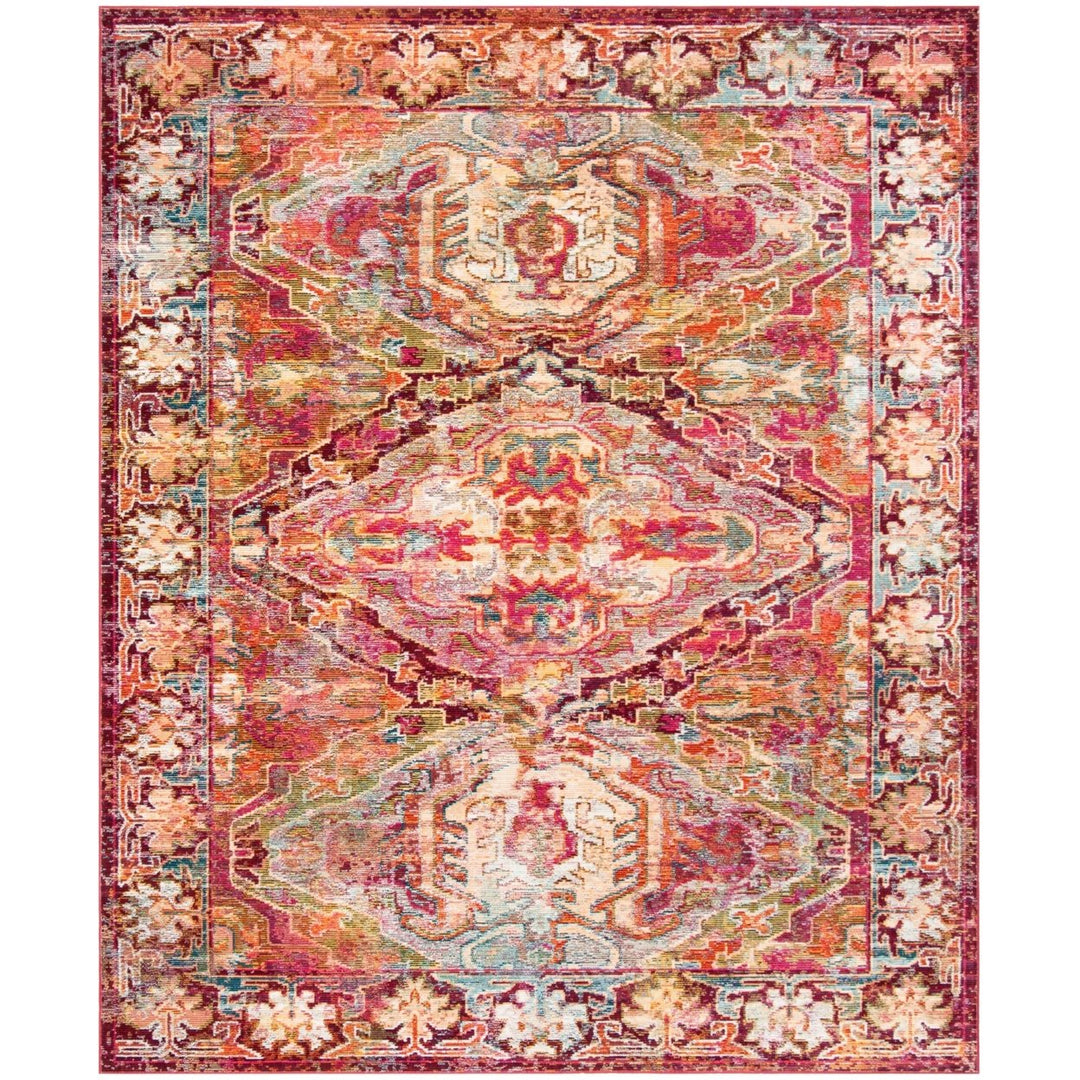 SAFAVIEH Crystal CRS516B Fuchsia /Light Blue Rug Image 1