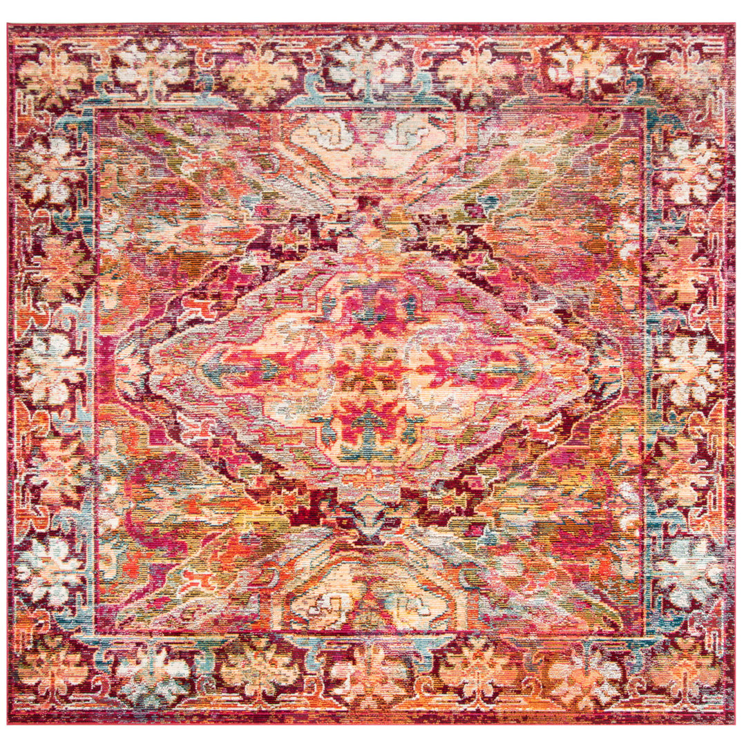 SAFAVIEH Crystal CRS516B Fuchsia /Light Blue Rug Image 6