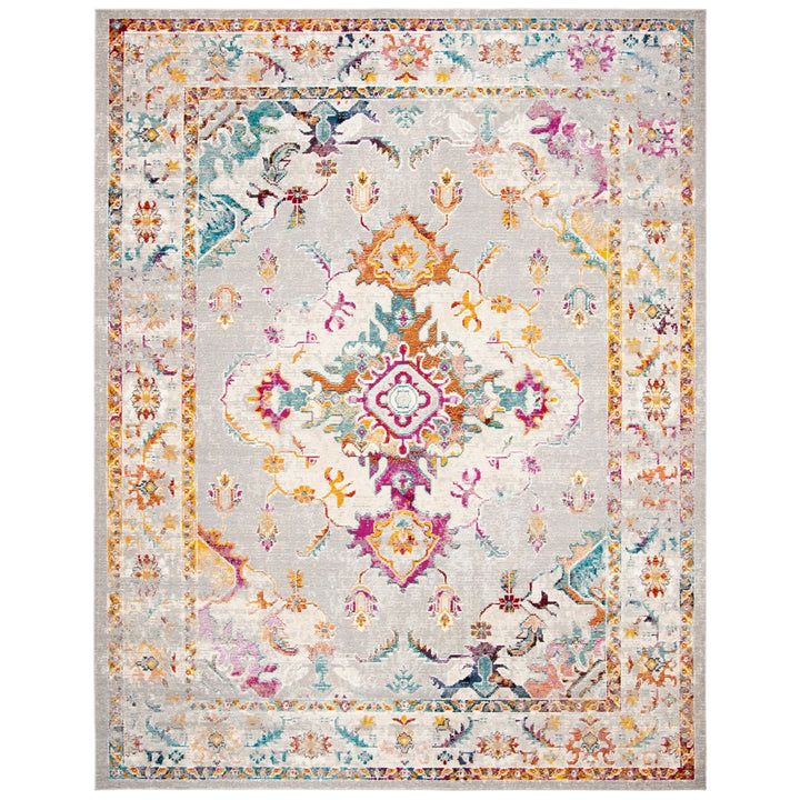 SAFAVIEH Crystal Collection CRS521F Grey/Cream Rug Image 1