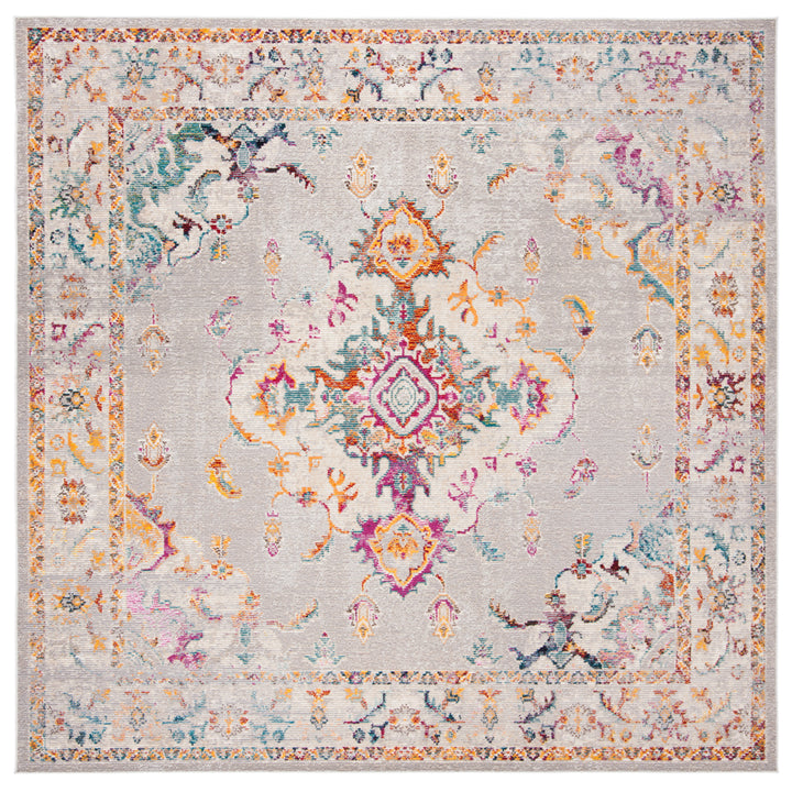 SAFAVIEH Crystal Collection CRS521F Grey/Cream Rug Image 4