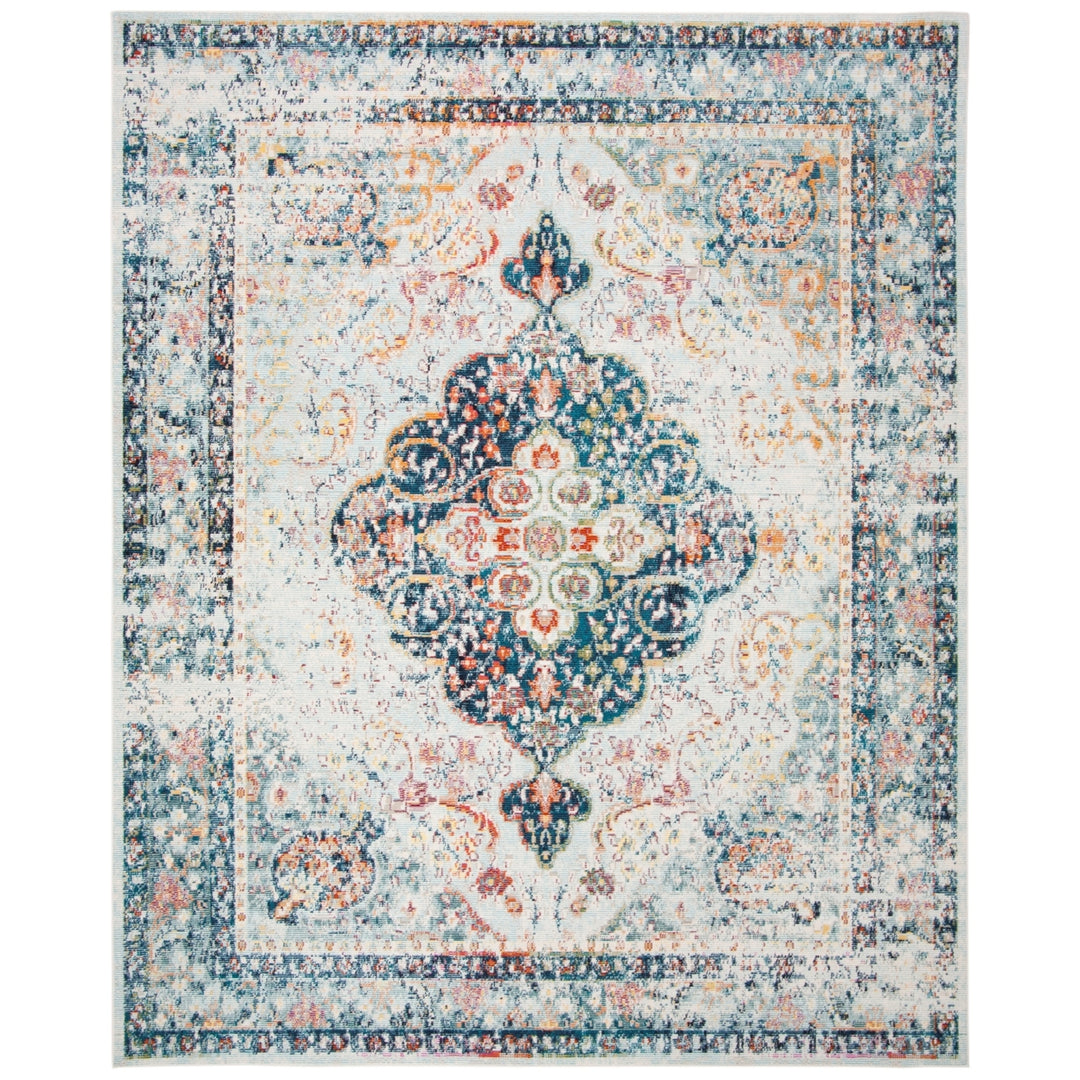 SAFAVIEH Crystal Collection CRS523H Blue/Ivory Rug Image 5