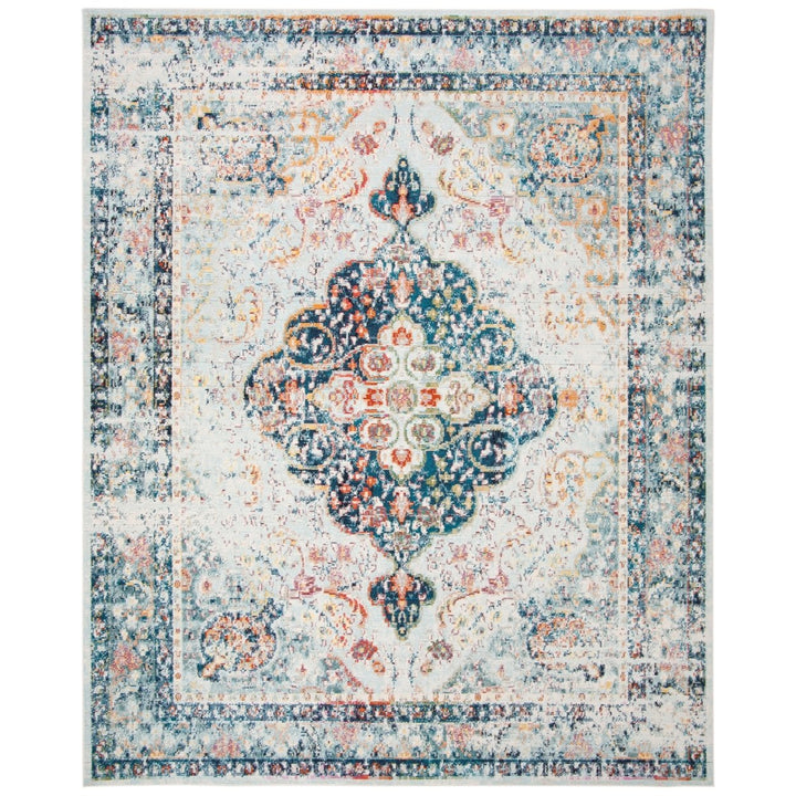 SAFAVIEH Crystal Collection CRS523H Blue/Ivory Rug Image 1