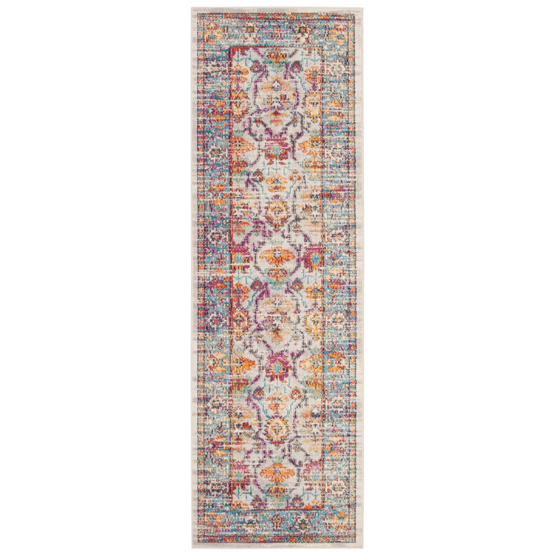 SAFAVIEH Crystal Collection CRS518G Cream/Teal Rug Image 5