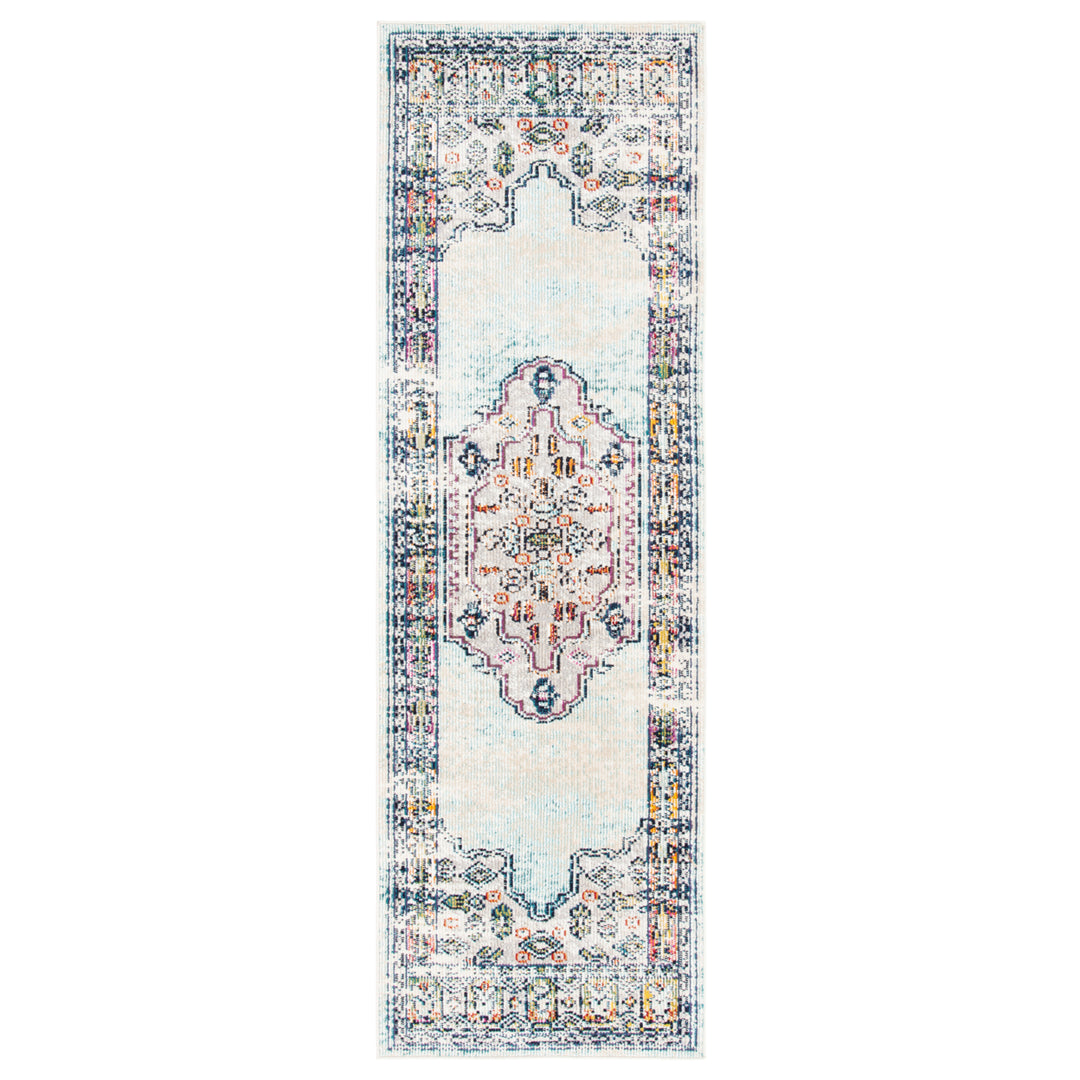 SAFAVIEH Crystal Collection CRS526M Blue / Grey Rug Image 4