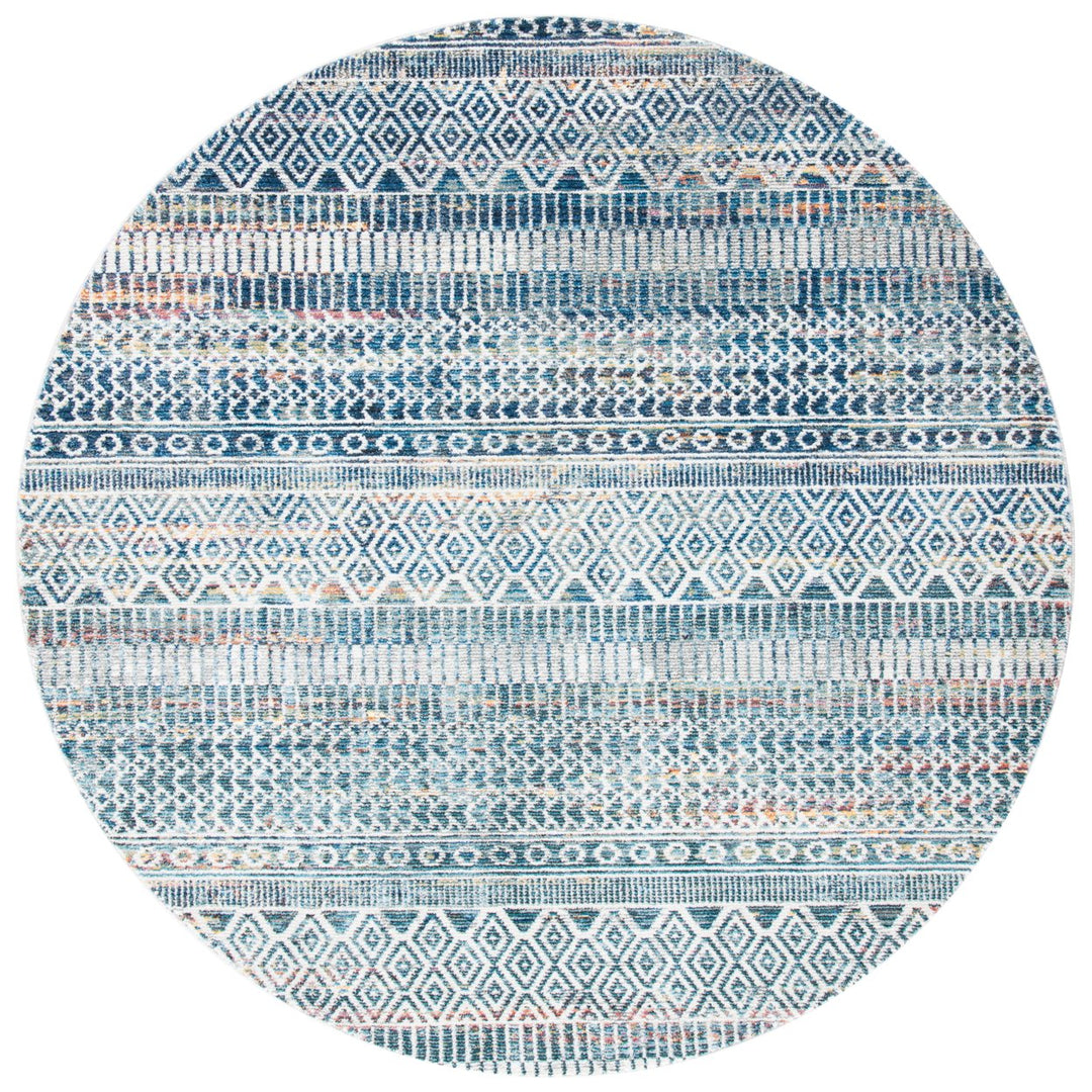 SAFAVIEH Crystal Collection CRS736A Ivory/Blue Rug Image 1