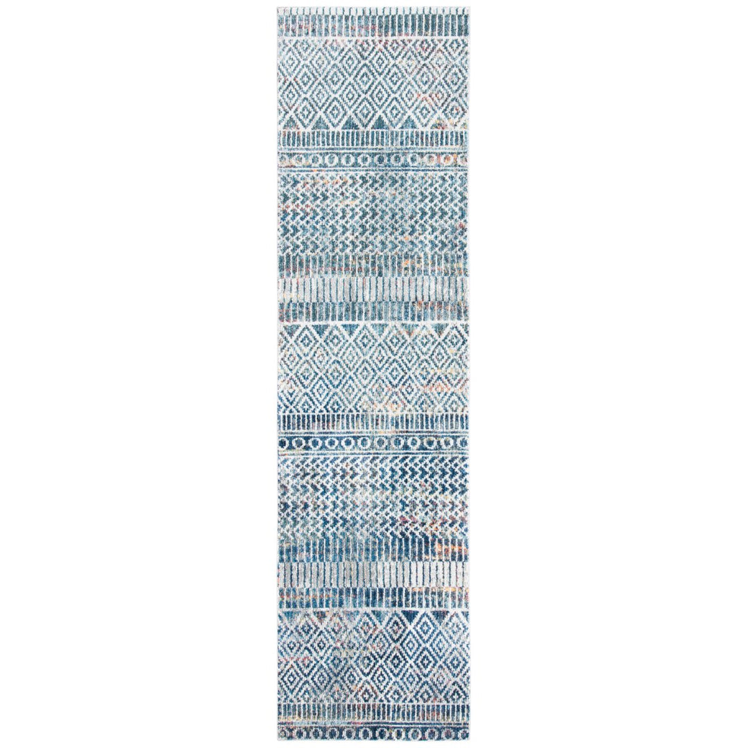 SAFAVIEH Crystal Collection CRS736A Ivory/Blue Rug Image 1