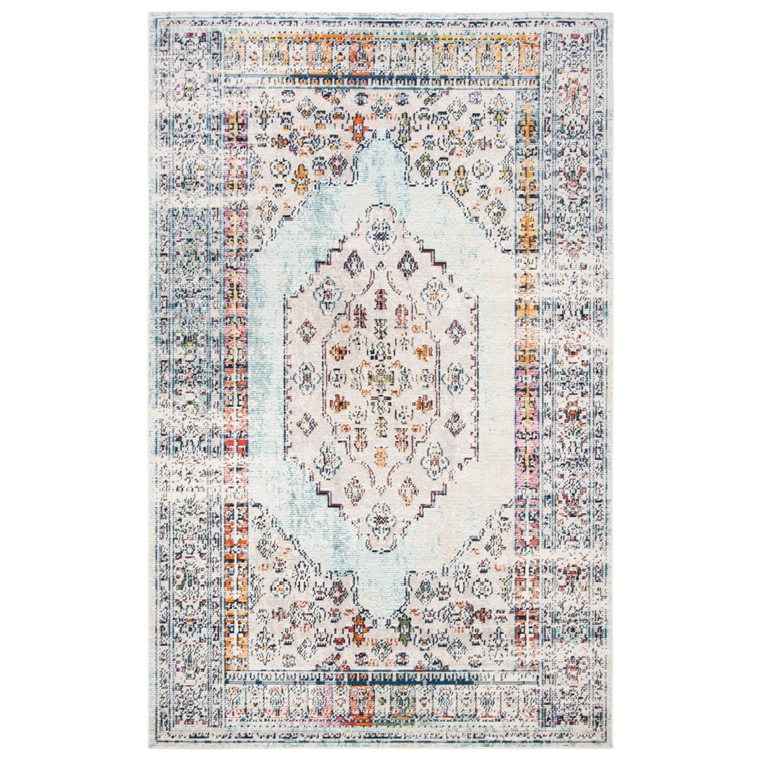 SAFAVIEH Crystal Collection CRS526M Blue / Grey Rug Image 8