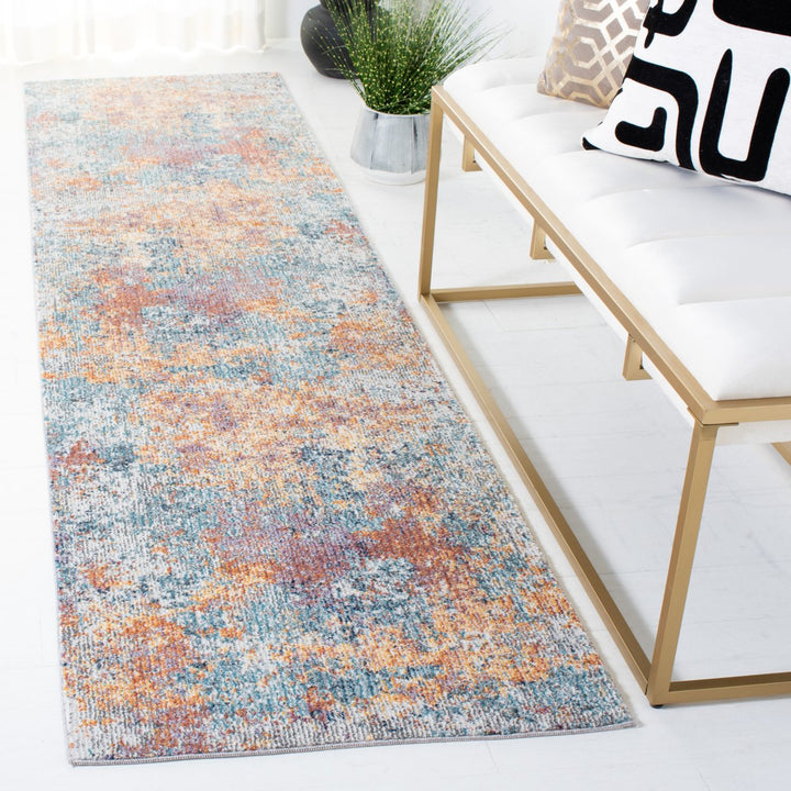 SAFAVIEH Crystal CRS738B Beige / Orange Rug Image 2