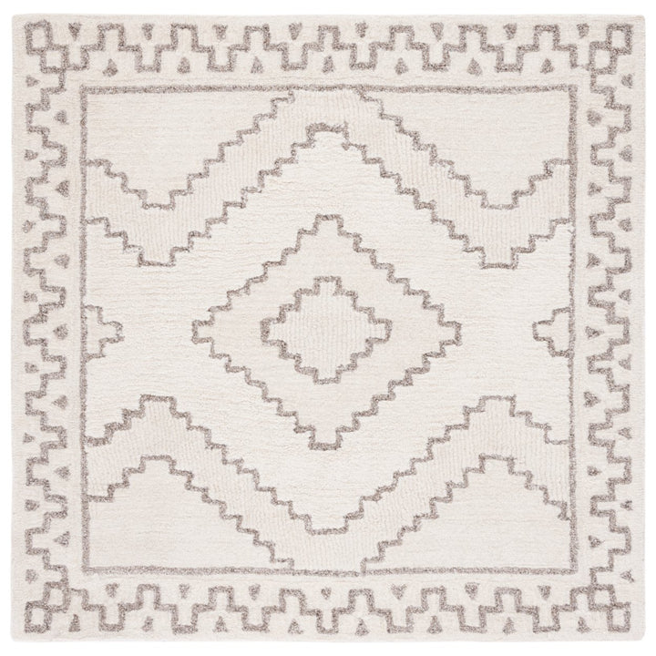 SAFAVIEH Casablanca CSB205E Handmade Ivory / Taupe Rug Image 1