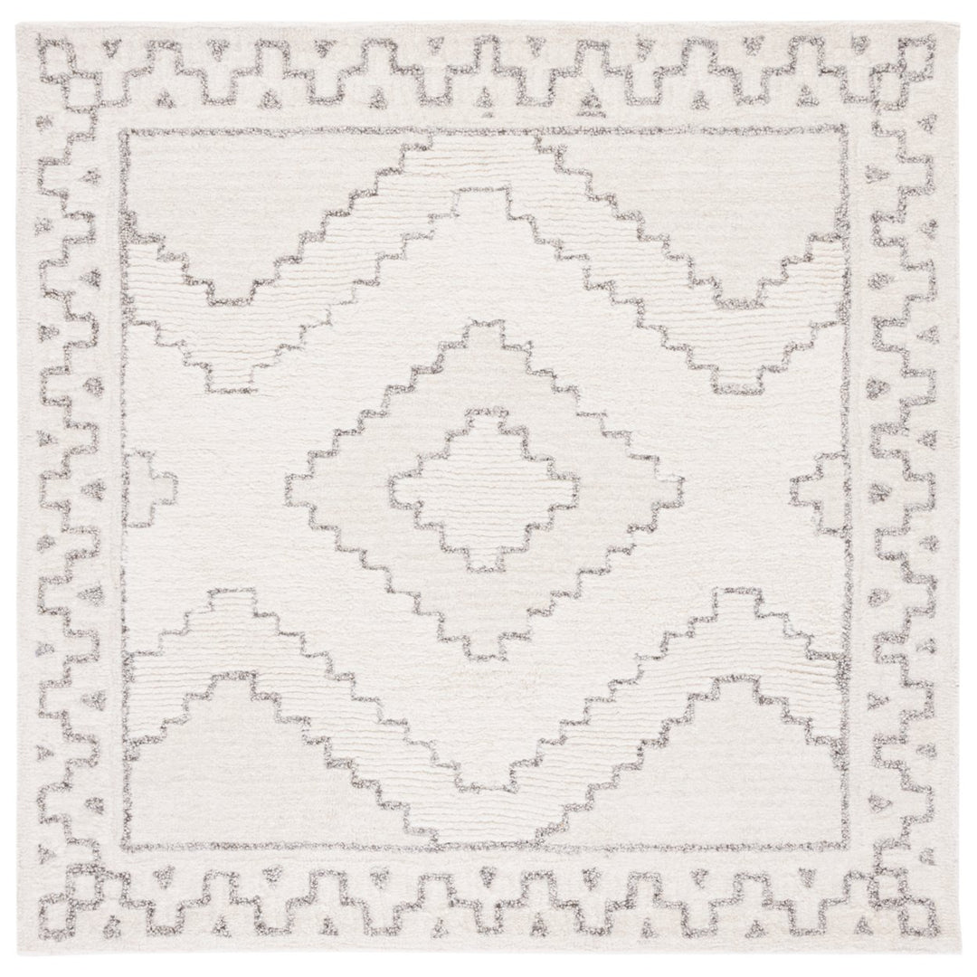 SAFAVIEH Casablanca CSB205F Handmade Ivory / Grey Rug Image 1