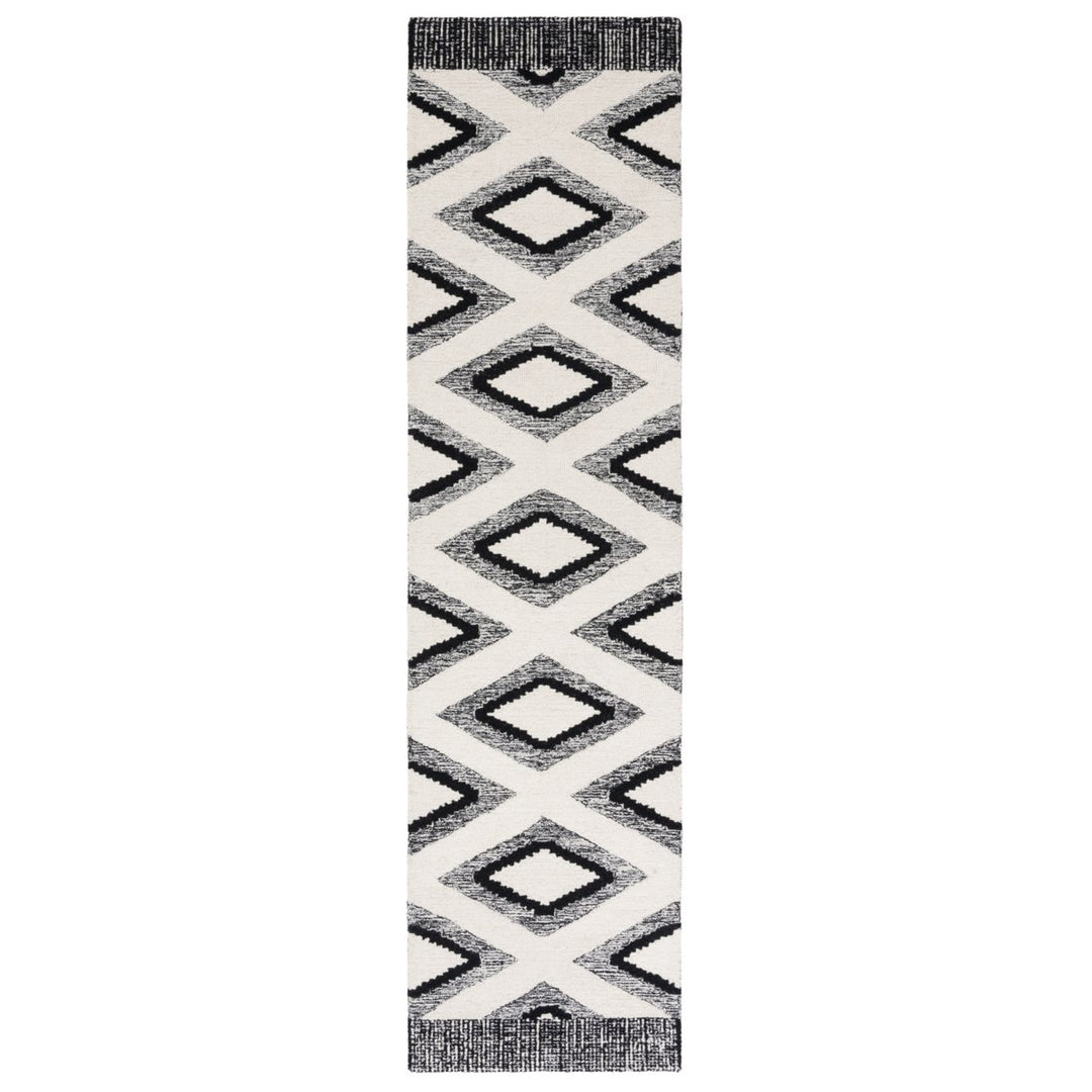 SAFAVIEH Casablanca CSB225Z Handmade Ivory / Black Rug Image 1