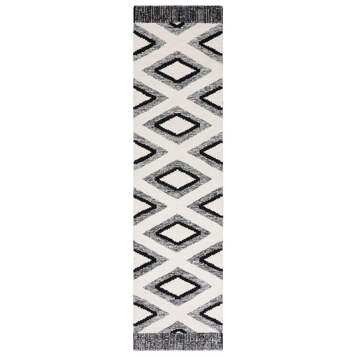 SAFAVIEH Casablanca CSB225Z Handmade Ivory / Black Rug Image 1